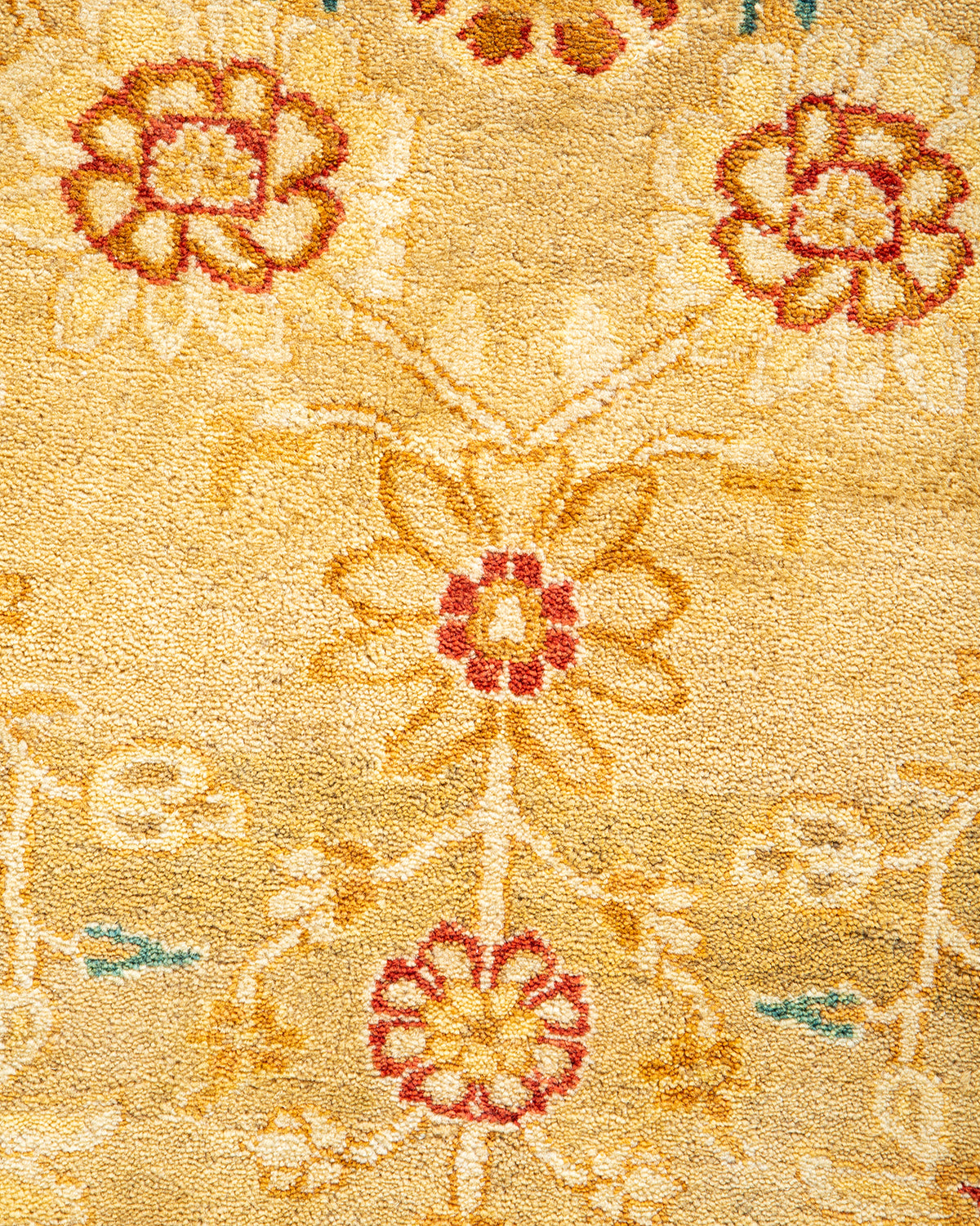 Mogul, One-of-a-Kind Hand-Knotted Area Rug - Yellow, 6' 2" x 8' 9"