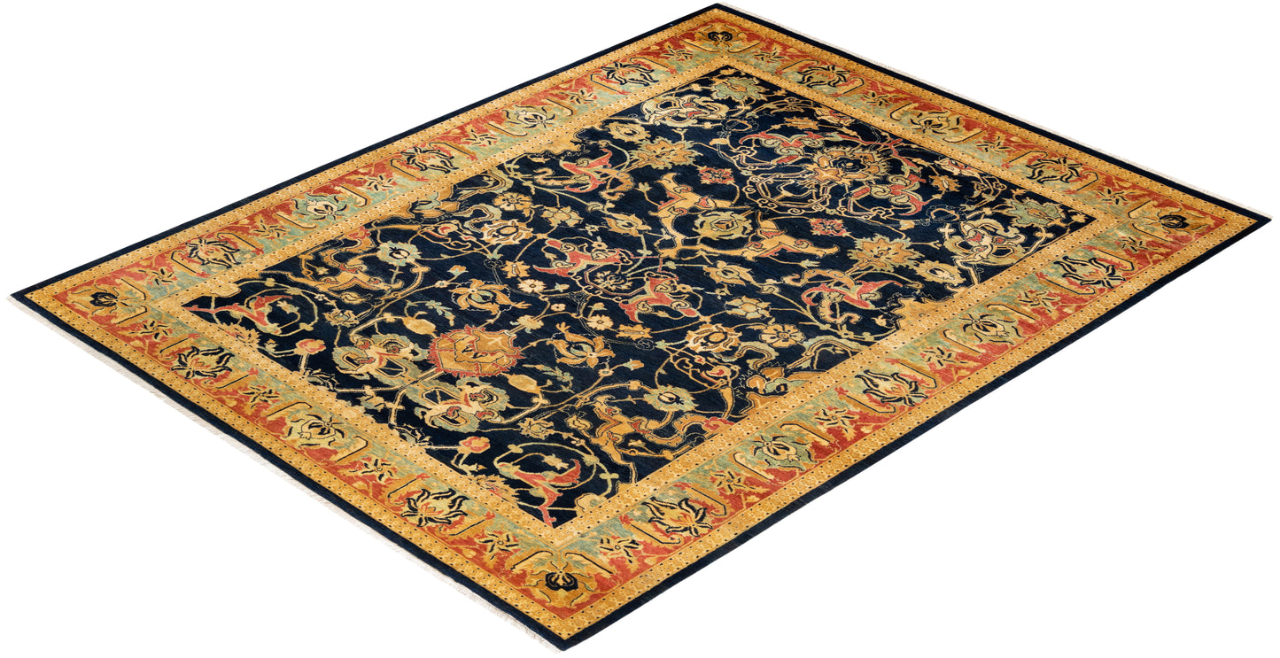 Mogul, One-of-a-Kind Hand-Knotted Area Rug - Blue, 6' 0" x 8' 9"