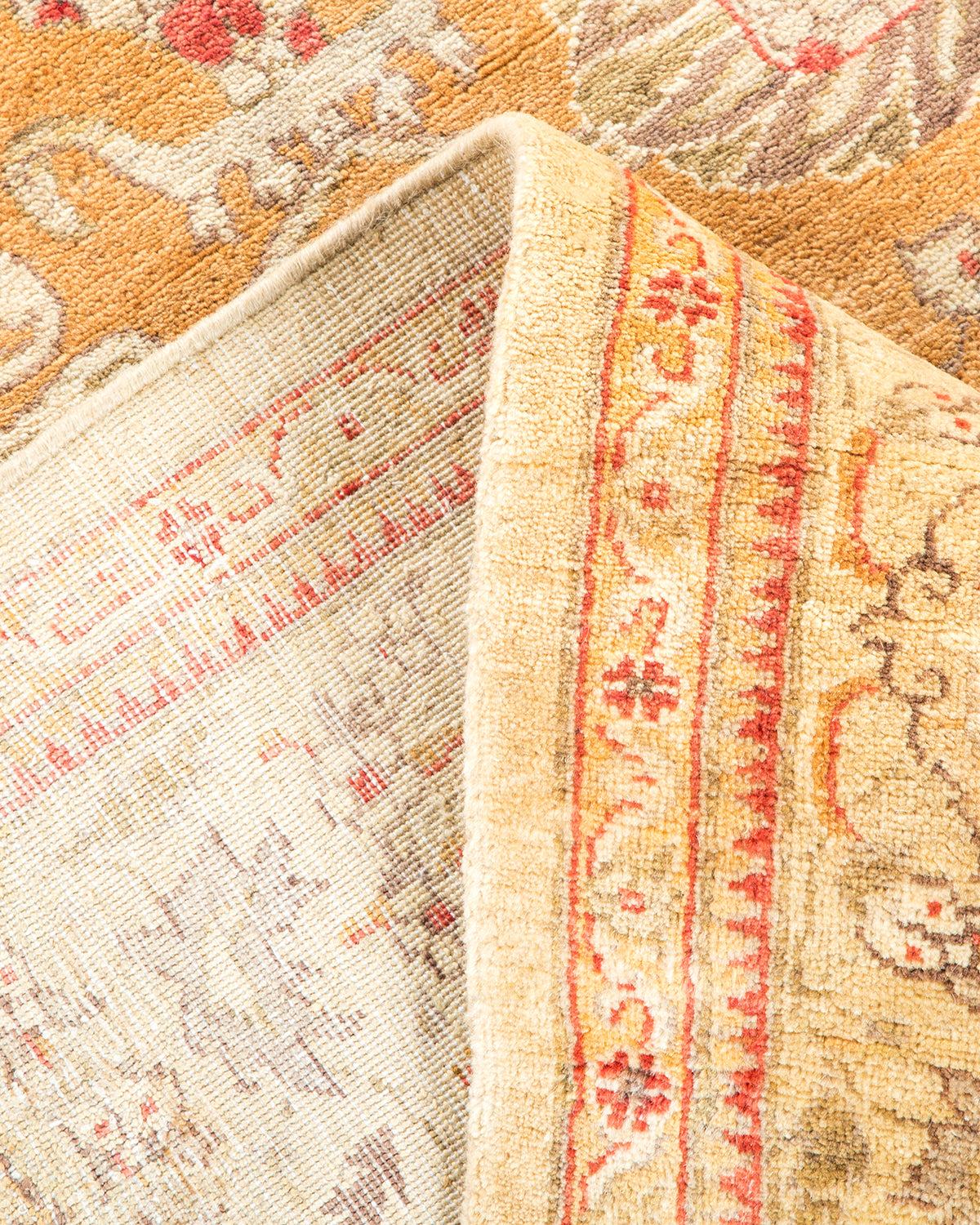 Mogul, One-of-a-Kind Hand-Knotted Area Rug - Yellow, 6' 4" x 9' 6"