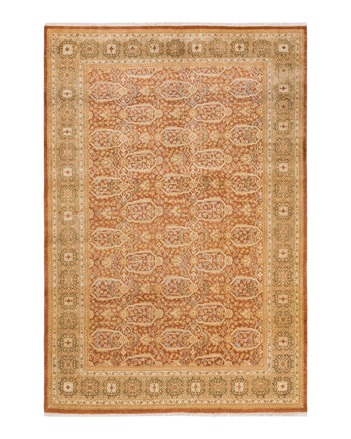 Mogul, One-of-a-Kind Hand-Knotted Area Rug - Brown, 6' 2" x 8' 10"