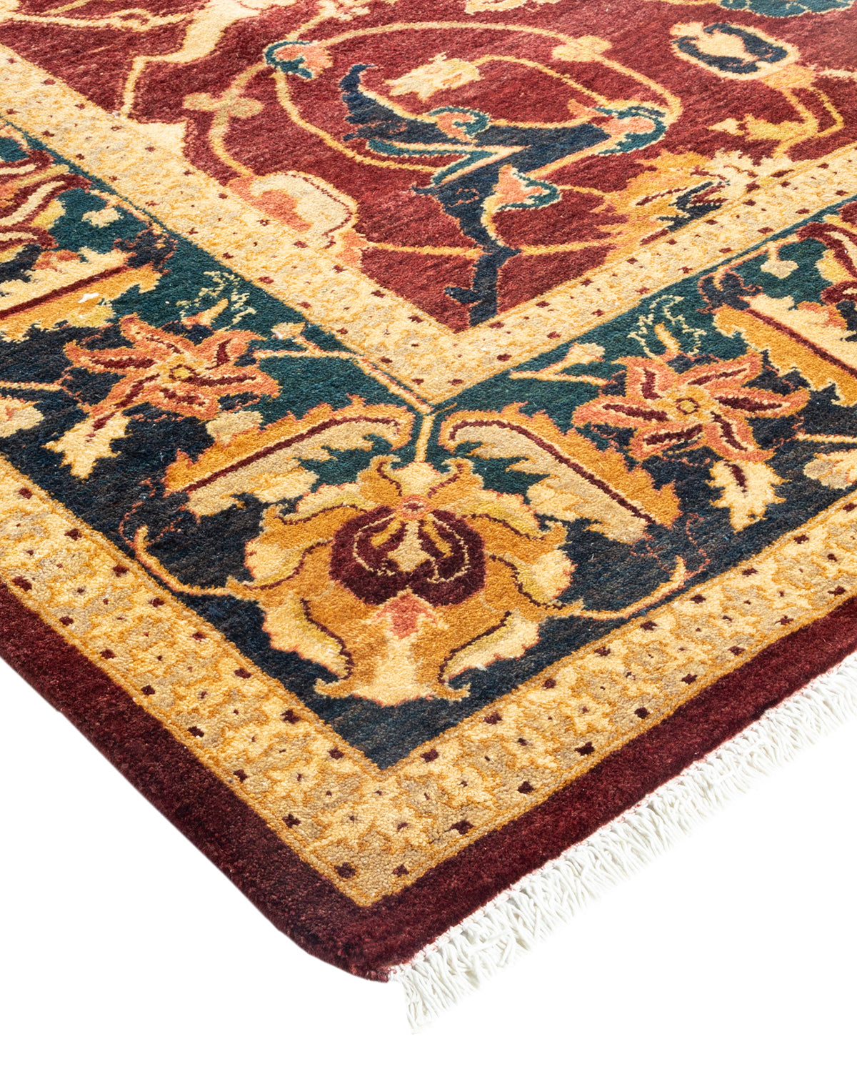 Mogul, One-of-a-Kind Hand-Knotted Area Rug - Red, 6' 1" x 9' 6"
