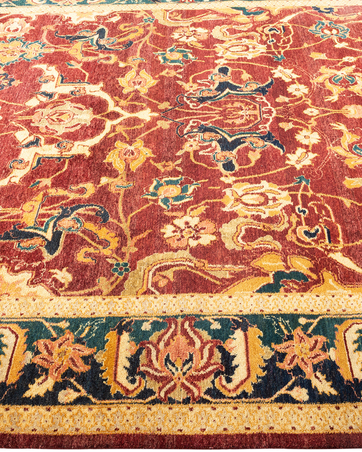 Mogul, One-of-a-Kind Hand-Knotted Area Rug - Red, 6' 1" x 9' 6"