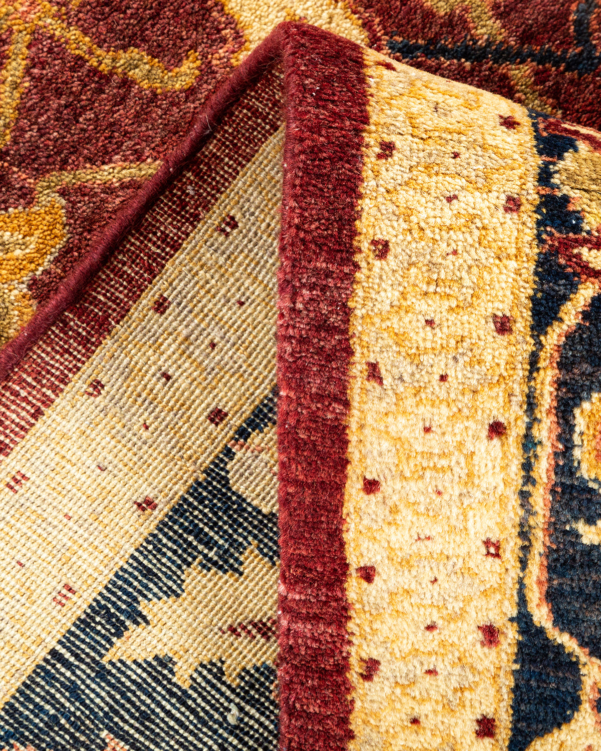Mogul, One-of-a-Kind Hand-Knotted Area Rug - Red, 6' 1" x 9' 6"