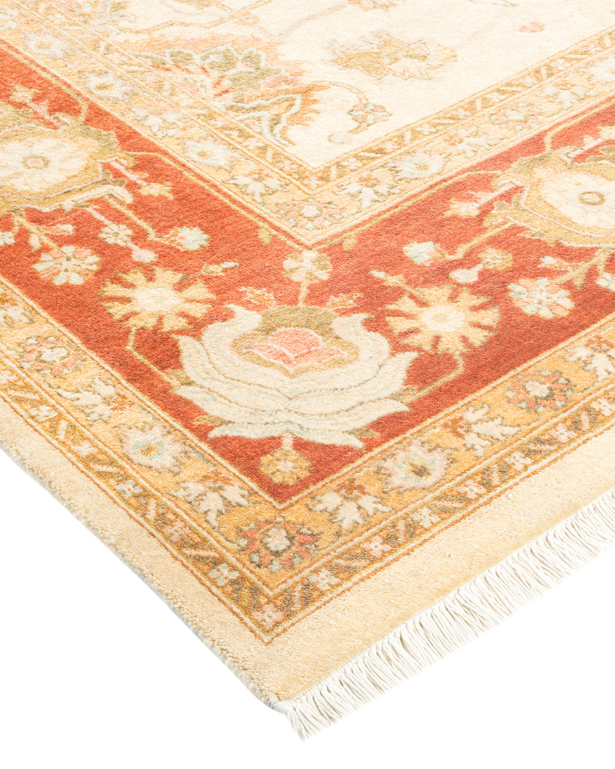 Mogul, One-of-a-Kind Hand-Knotted Area Rug - Ivory, 5' 10" x 9' 6"