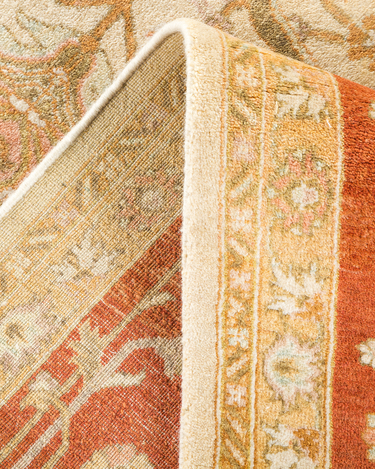 Mogul, One-of-a-Kind Hand-Knotted Area Rug - Ivory, 5' 10" x 9' 6"