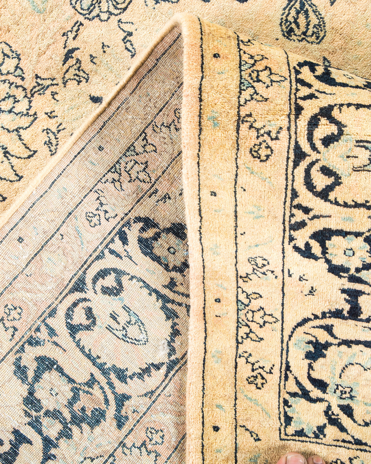 Mogul, One-of-a-Kind Hand-Knotted Area Rug - Beige, 6' 1" x 9' 0"