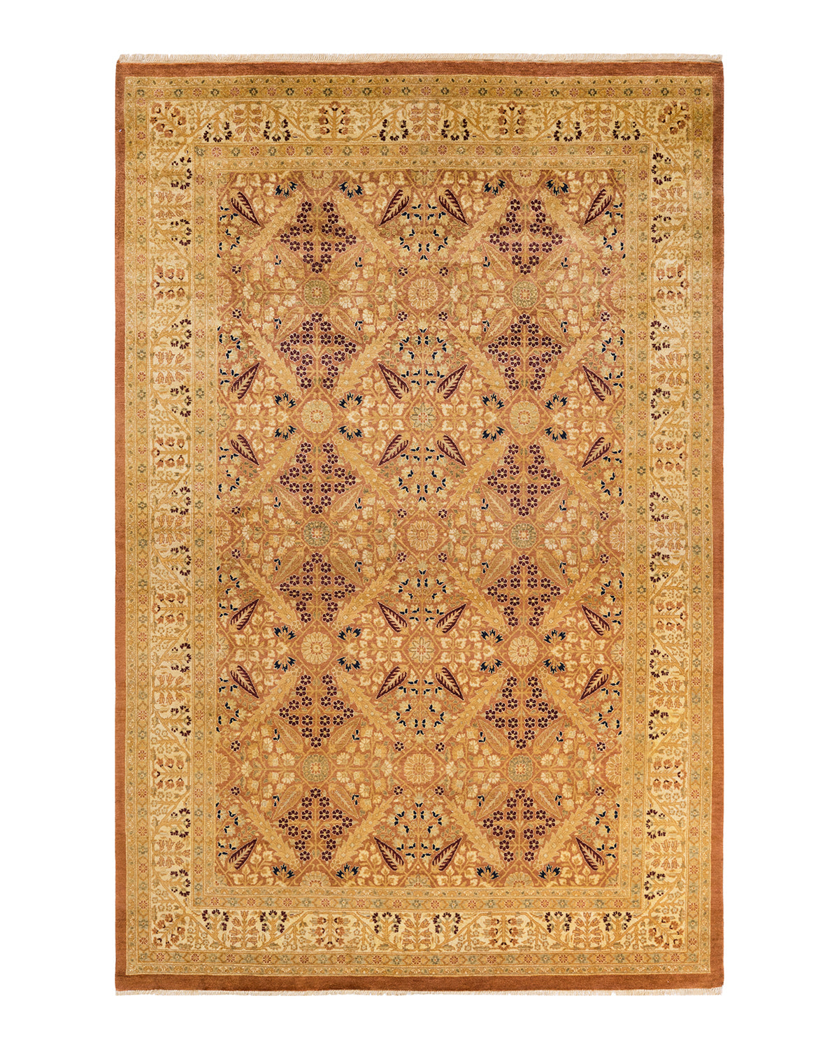 Mogul, One-of-a-Kind Hand-Knotted Area Rug - Brown, 6' 0" x 9' 1"