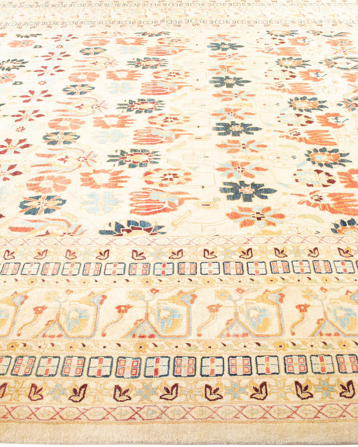 Mogul, One-of-a-Kind Hand-Knotted Area Rug - Ivory, 9' 2" x 12' 3"