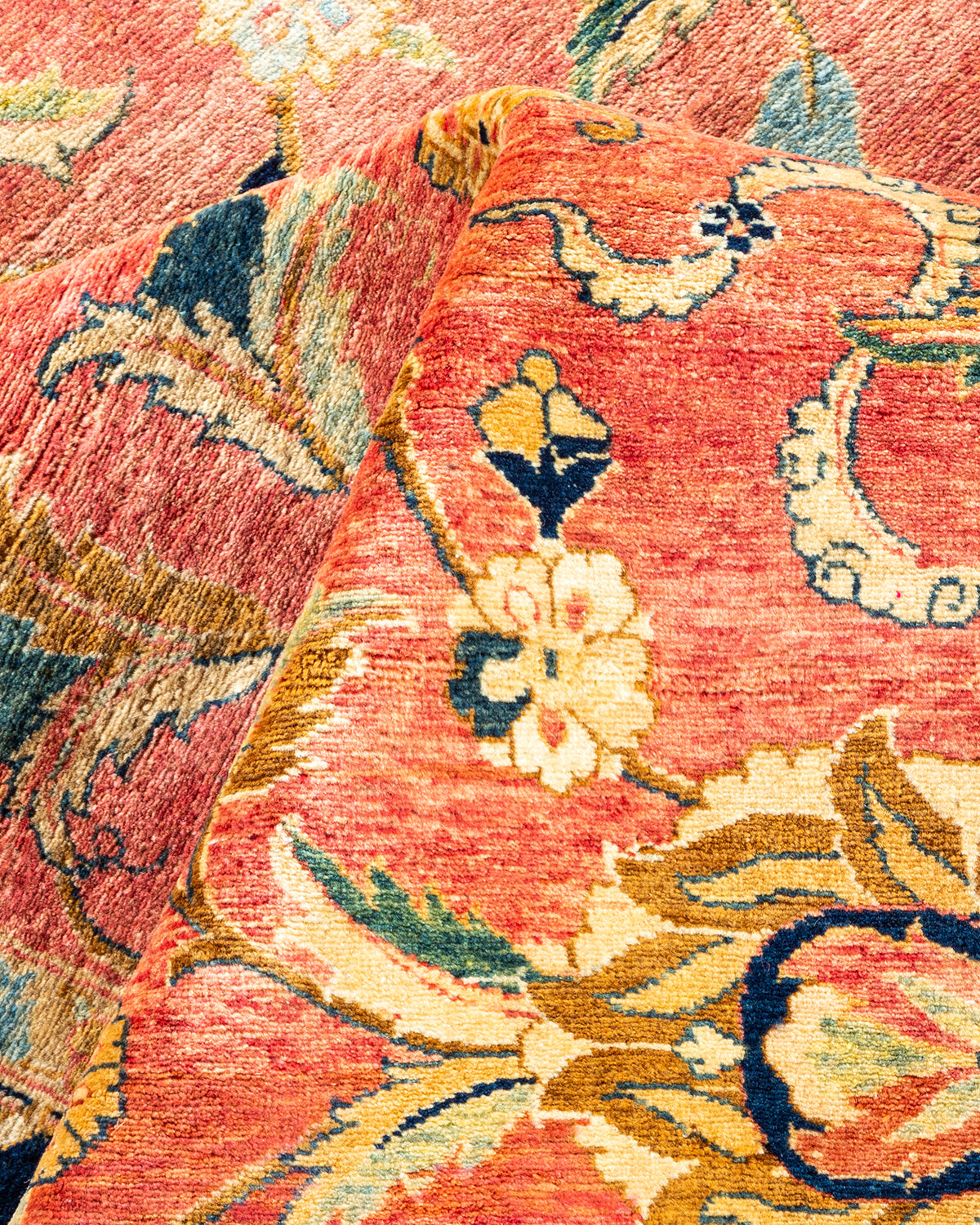 Mogul, One-of-a-Kind Hand-Knotted Area Rug - Orange, 6' 1" x 8' 10"
