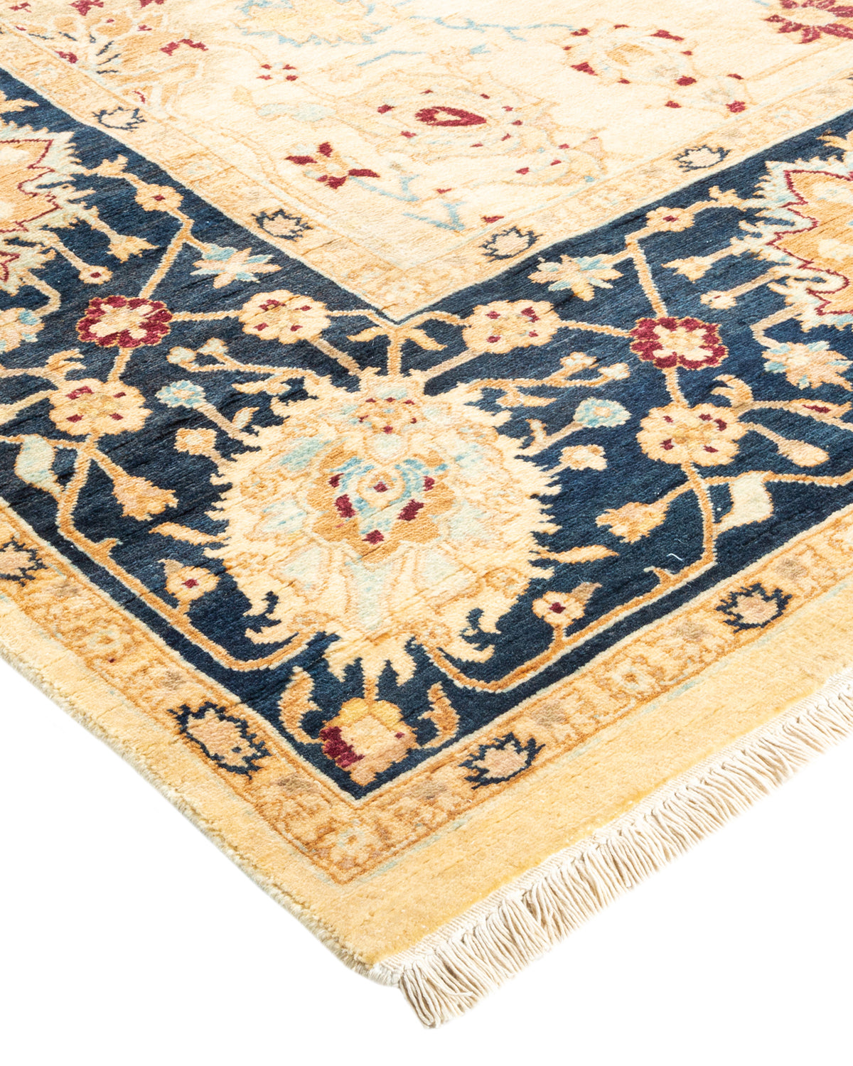 Mogul, One-of-a-Kind Hand-Knotted Area Rug - Ivory, 6' 1" x 9' 2"