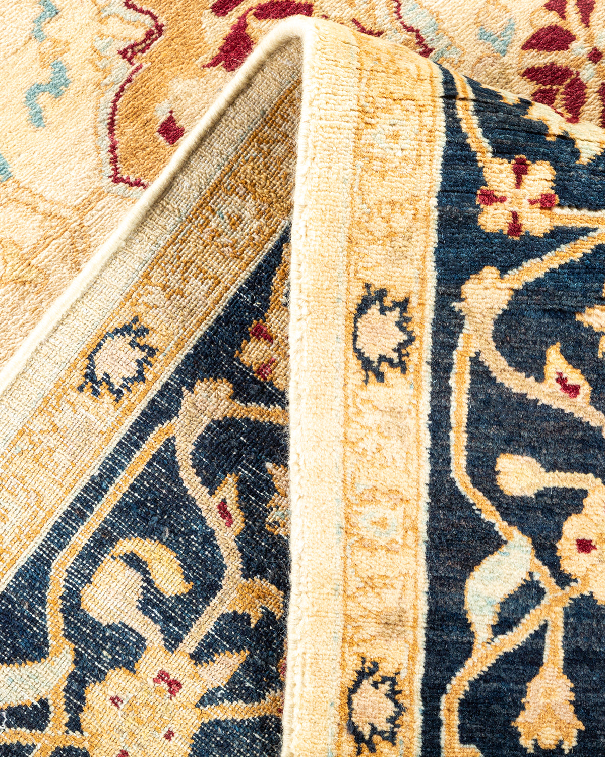 Mogul, One-of-a-Kind Hand-Knotted Area Rug - Ivory, 6' 1" x 9' 2"