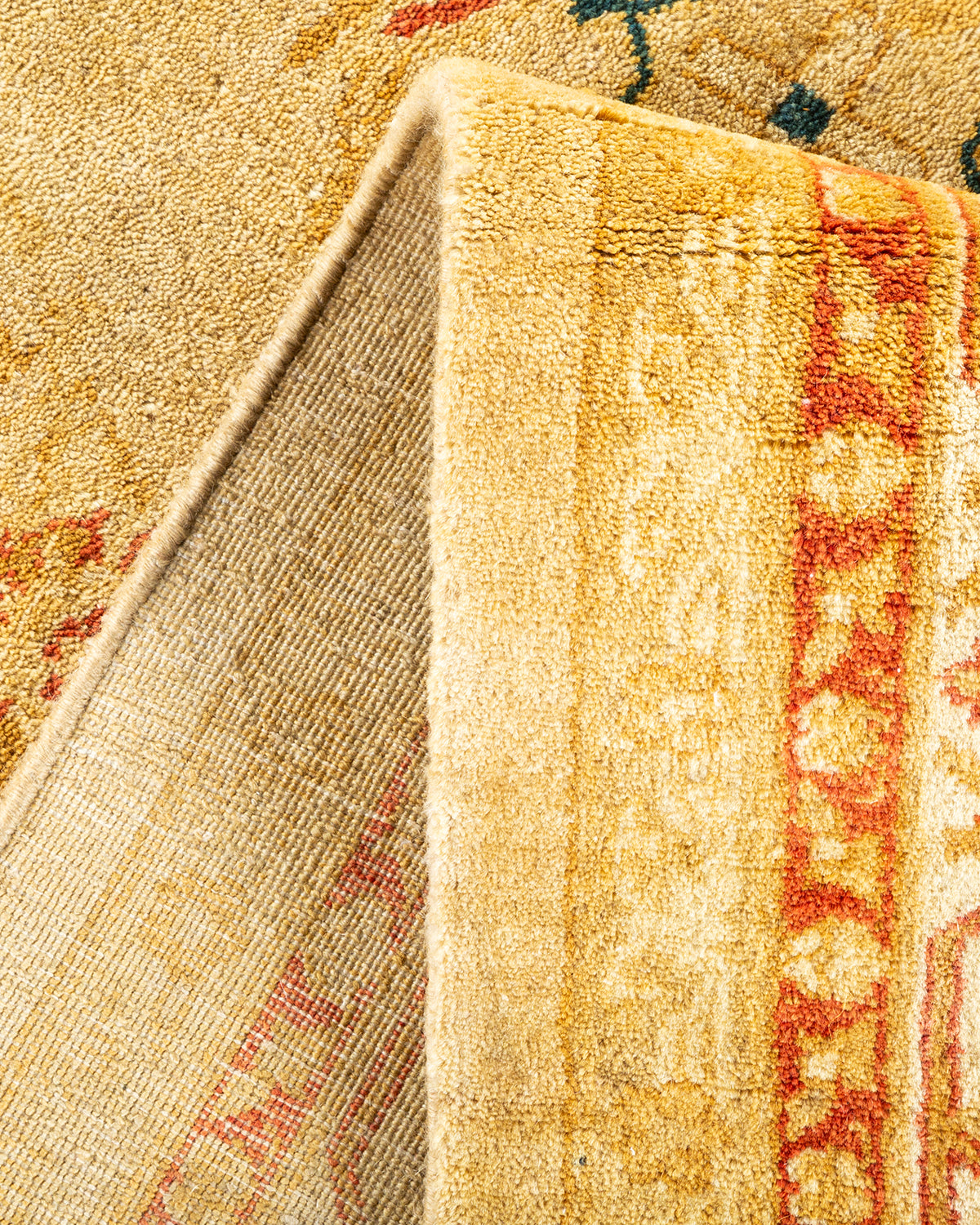 Mogul, One-of-a-Kind Hand-Knotted Area Rug - Yellow, 6' 1" x 9' 1"