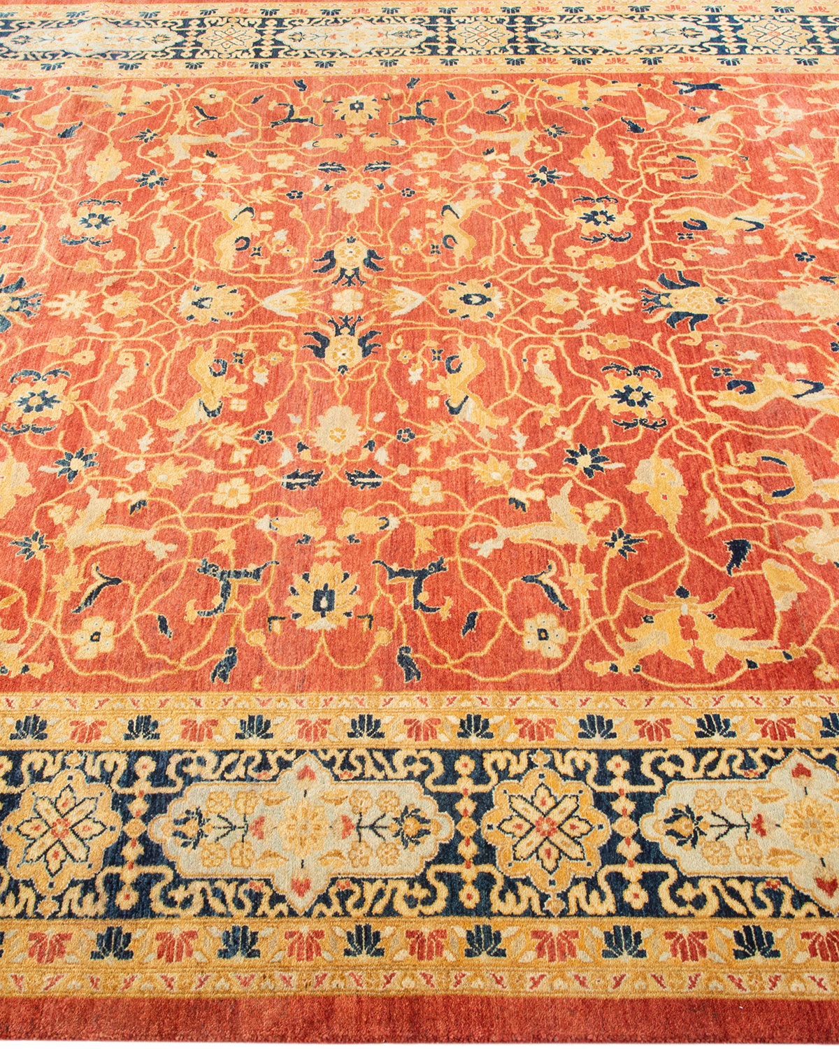 Mogul, One-of-a-Kind Hand-Knotted Area Rug - Orange, 6' 0" x 9' 1"