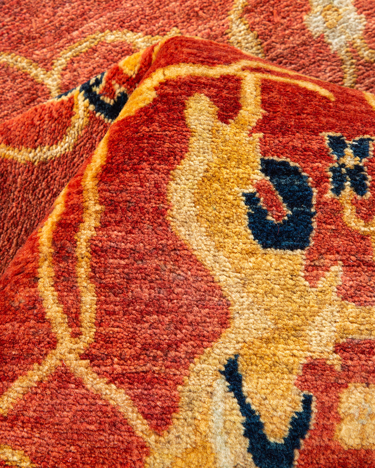 Mogul, One-of-a-Kind Hand-Knotted Area Rug - Orange, 6' 0" x 9' 1"