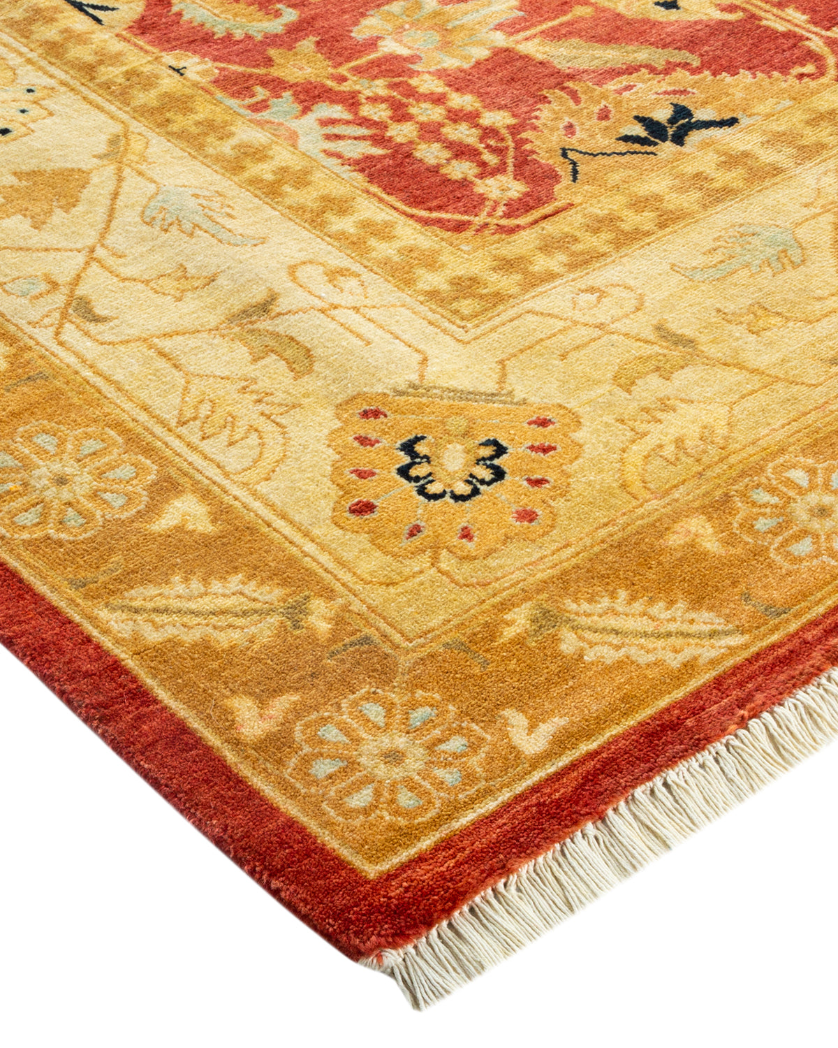 Mogul, One-of-a-Kind Hand-Knotted Area Rug - Orange, 6' 2" x 8' 10"