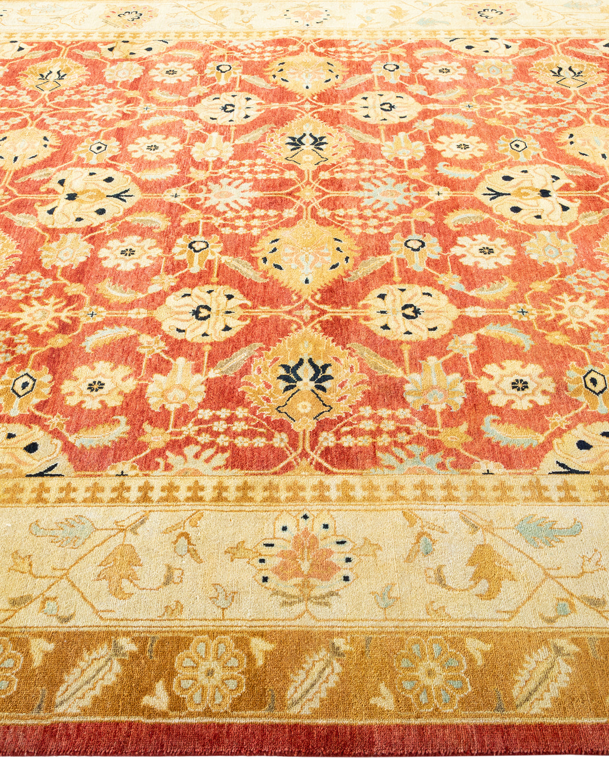 Mogul, One-of-a-Kind Hand-Knotted Area Rug - Orange, 6' 2" x 8' 10"