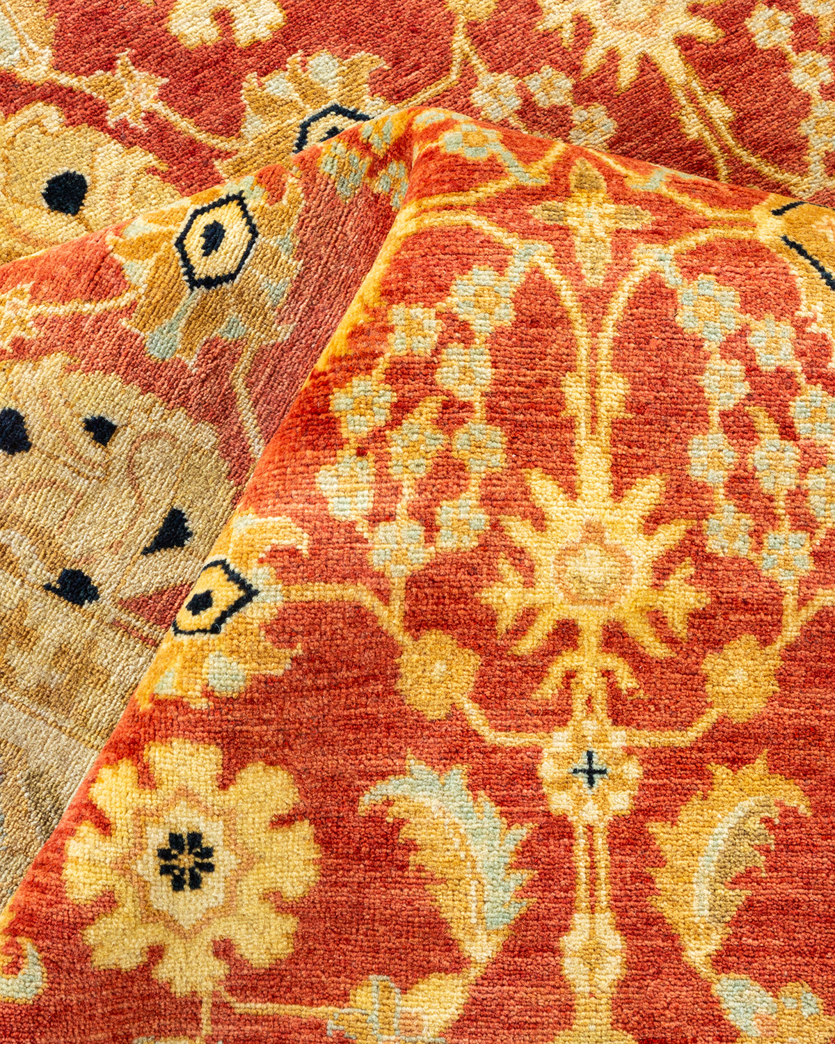 Mogul, One-of-a-Kind Hand-Knotted Area Rug - Orange, 6' 2" x 8' 10"
