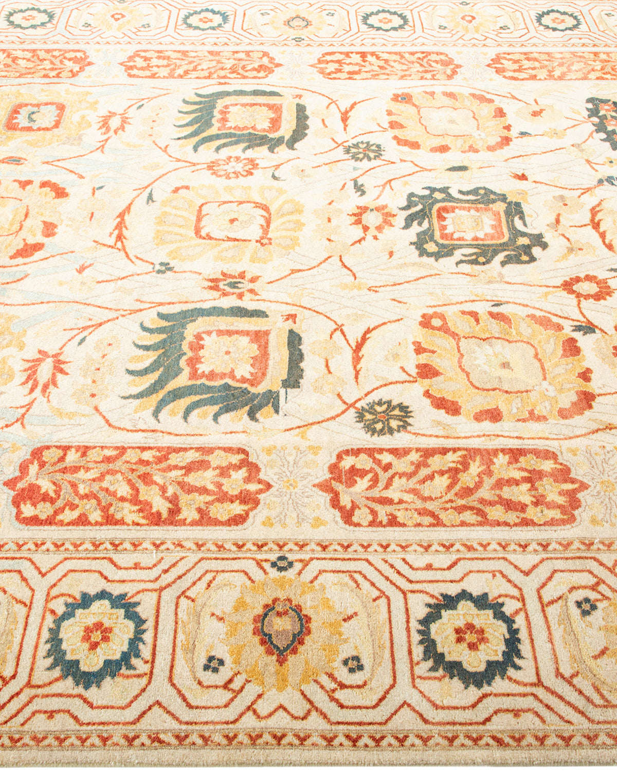Mogul, One-of-a-Kind Hand-Knotted Area Rug - Ivory, 6' 3" x 9' 0"