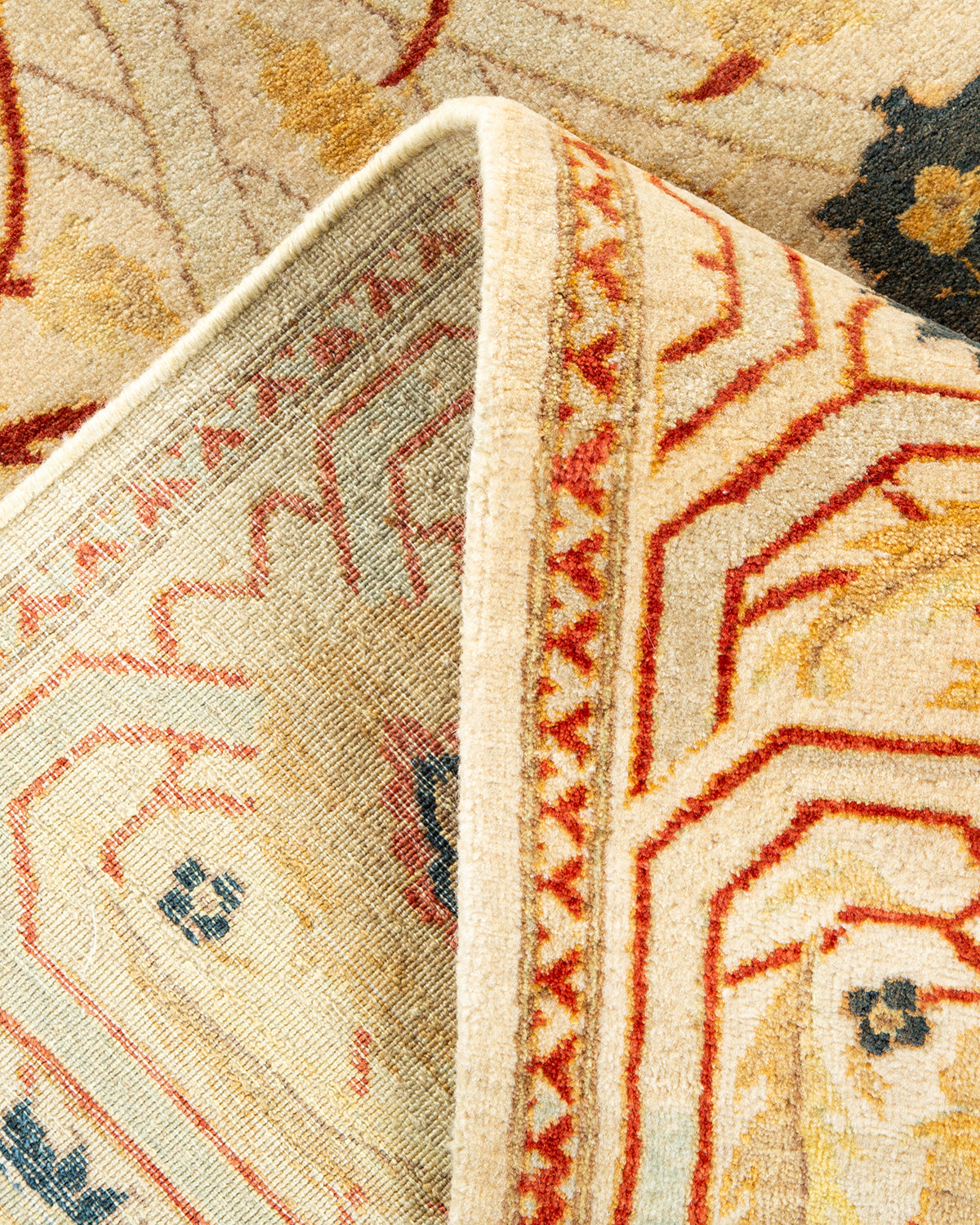 Mogul, One-of-a-Kind Hand-Knotted Area Rug - Ivory, 6' 3" x 9' 0"