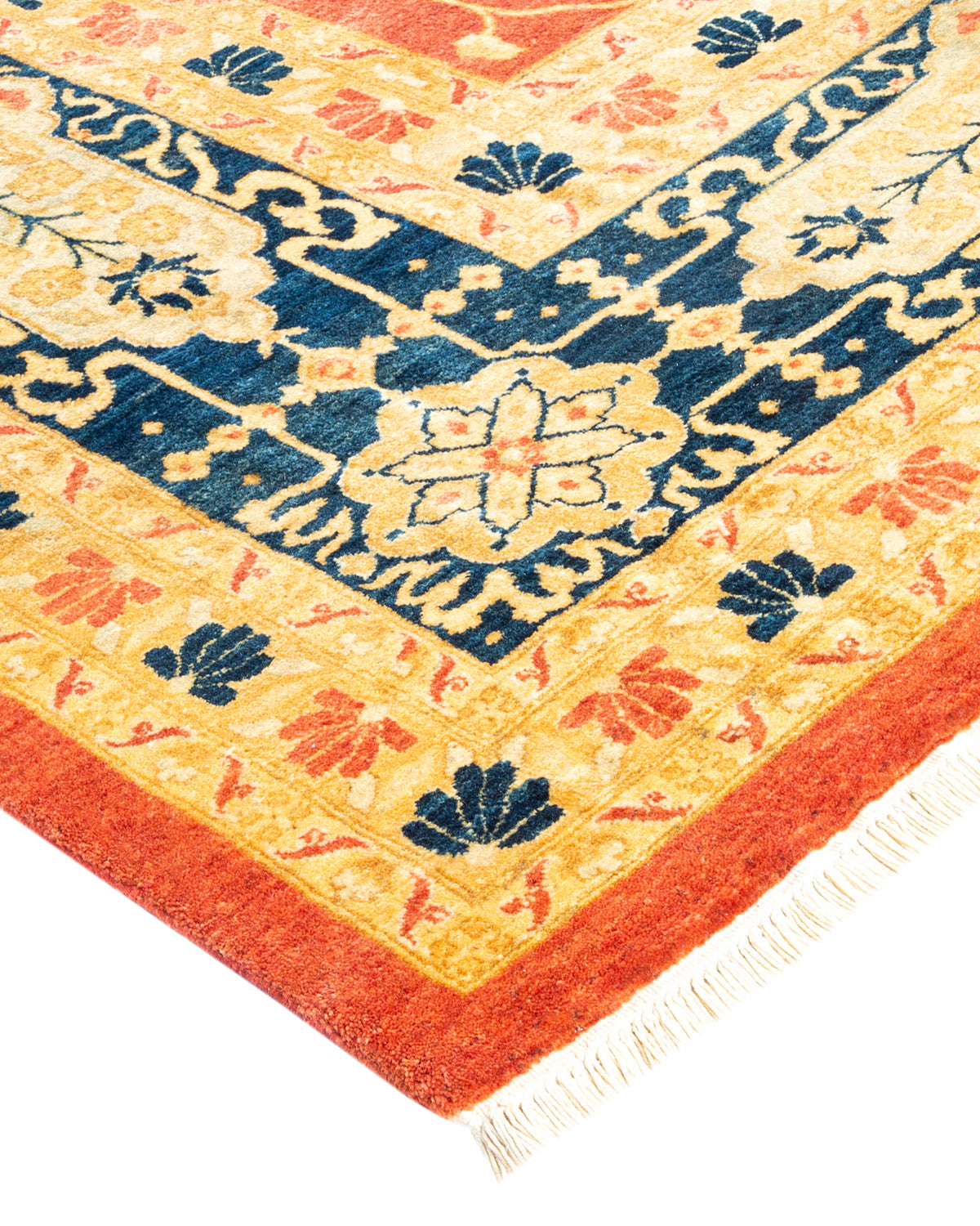 Mogul, One-of-a-Kind Hand-Knotted Area Rug - Orange, 9' 1" x 12' 2"