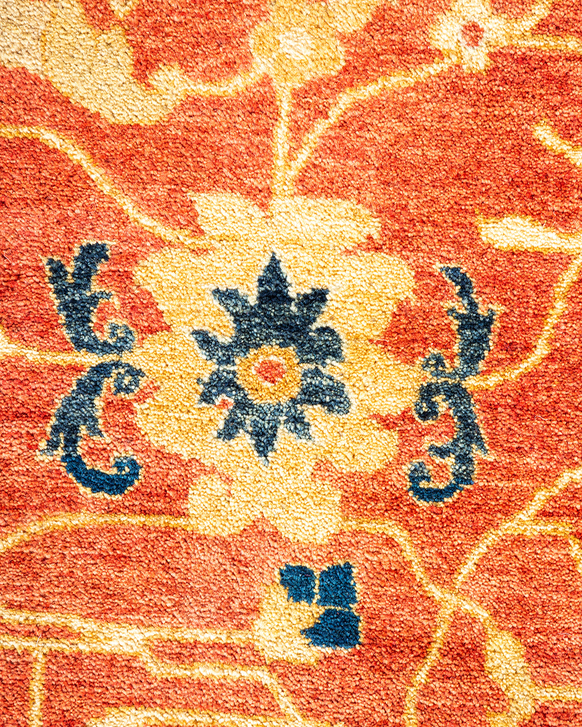 Mogul, One-of-a-Kind Hand-Knotted Area Rug - Orange, 9' 1" x 12' 2"