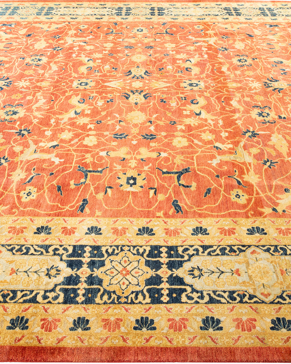 Mogul, One-of-a-Kind Hand-Knotted Area Rug - Orange, 9' 1" x 12' 2"