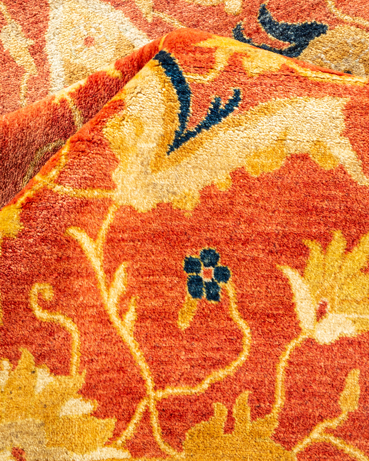 Mogul, One-of-a-Kind Hand-Knotted Area Rug - Orange, 9' 1" x 12' 2"