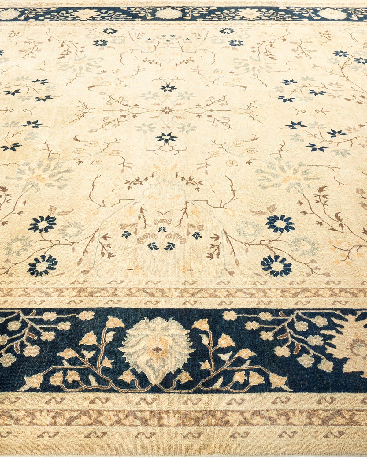 Mogul, One-of-a-Kind Hand-Knotted Area Rug - Ivory, 8' 10" x 12' 0"