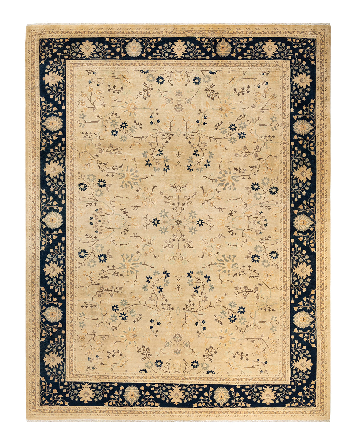 Mogul, One-of-a-Kind Hand-Knotted Area Rug - Ivory, 8' 10" x 12' 0"