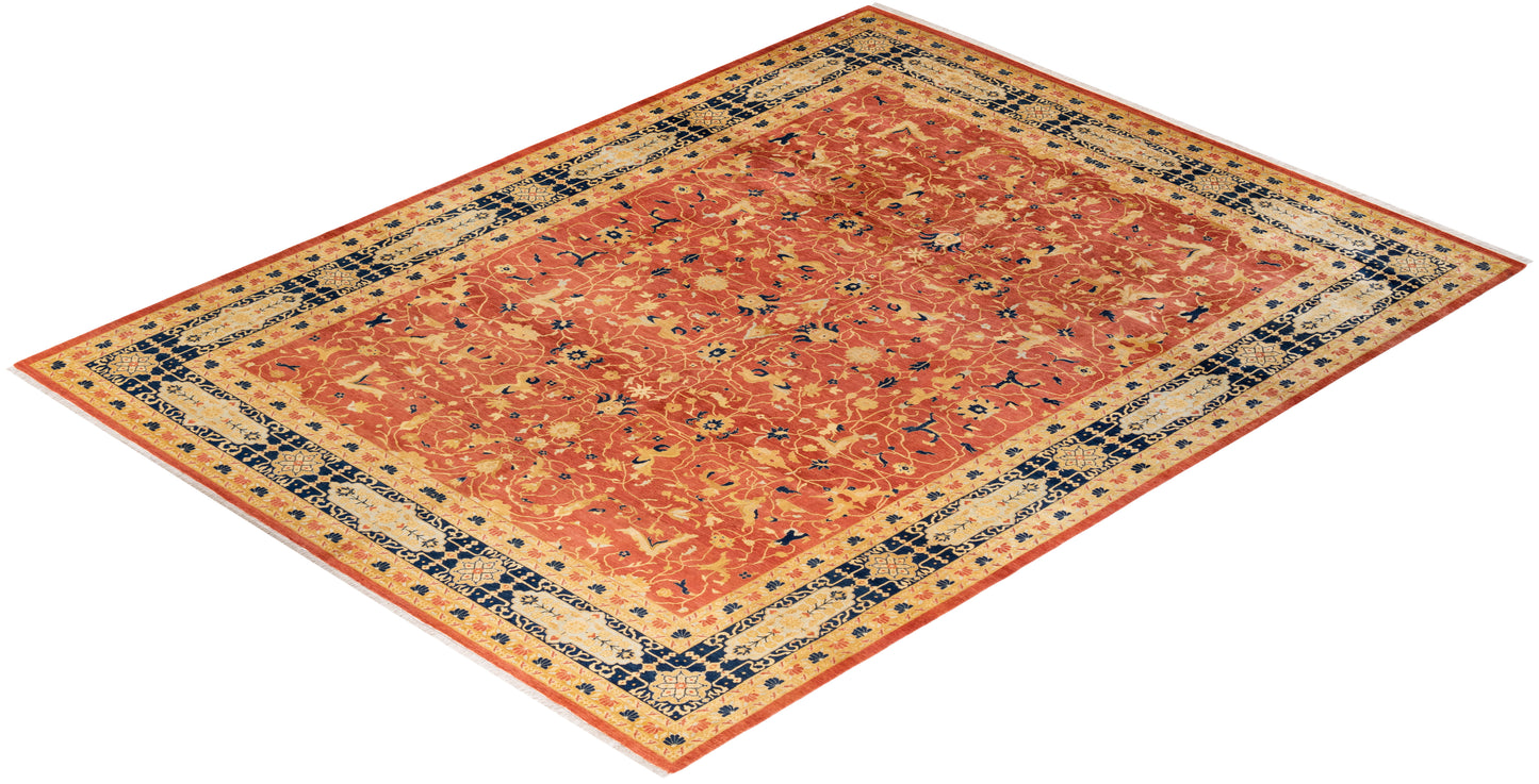 Mogul, One-of-a-Kind Hand-Knotted Area Rug - Orange, 9' 1" x 11' 10"