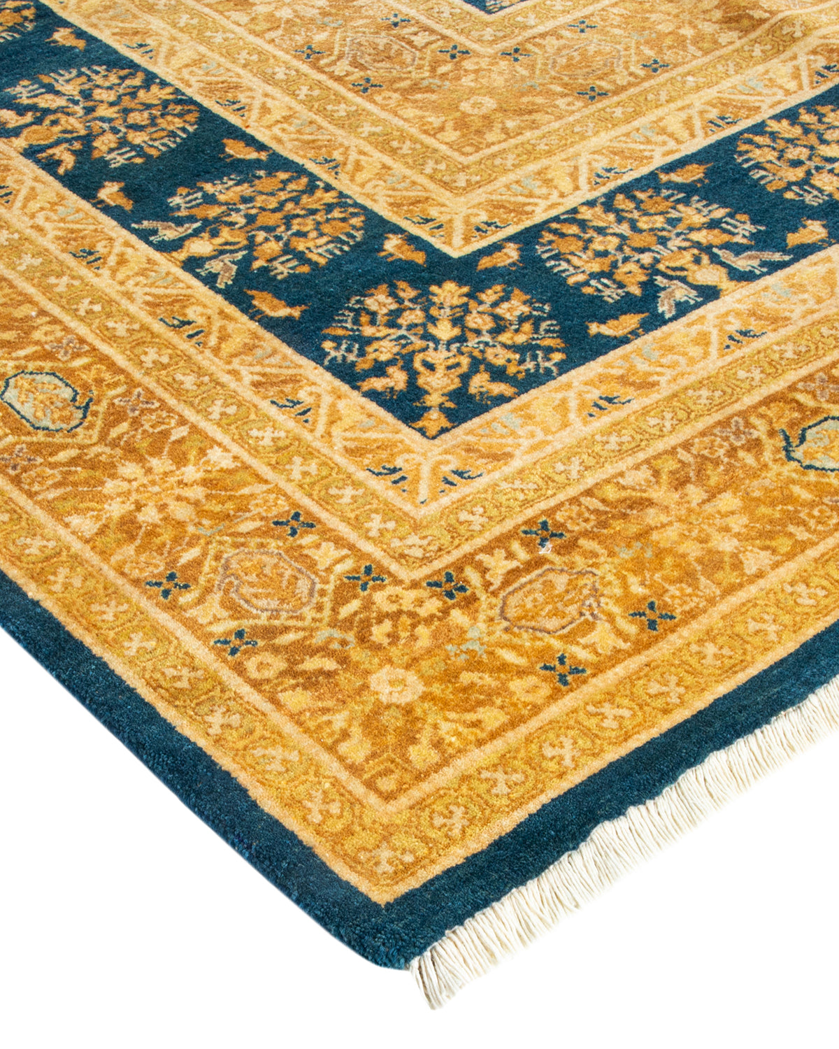 Mogul, One-of-a-Kind Hand-Knotted Area Rug - Green, 9' 1" x 12' 2"