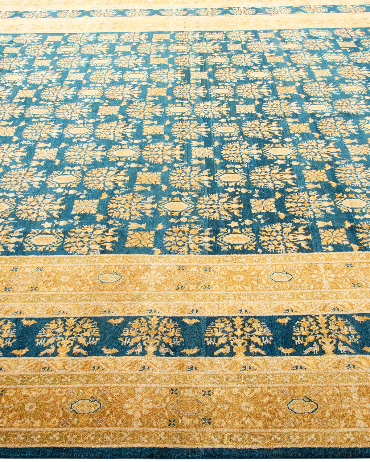 Mogul, One-of-a-Kind Hand-Knotted Area Rug - Green, 9' 1" x 12' 2"