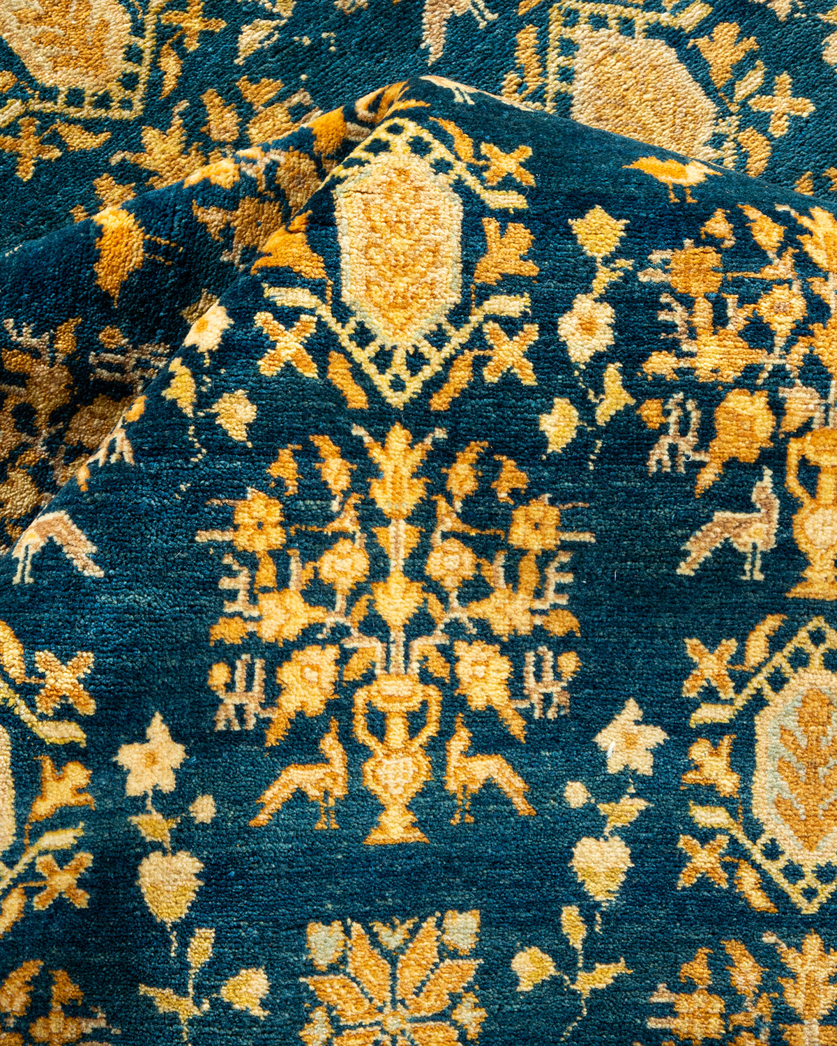 Mogul, One-of-a-Kind Hand-Knotted Area Rug - Green, 9' 1" x 12' 2"