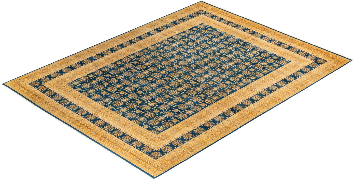 Mogul, One-of-a-Kind Hand-Knotted Area Rug - Green, 9' 1" x 12' 2"