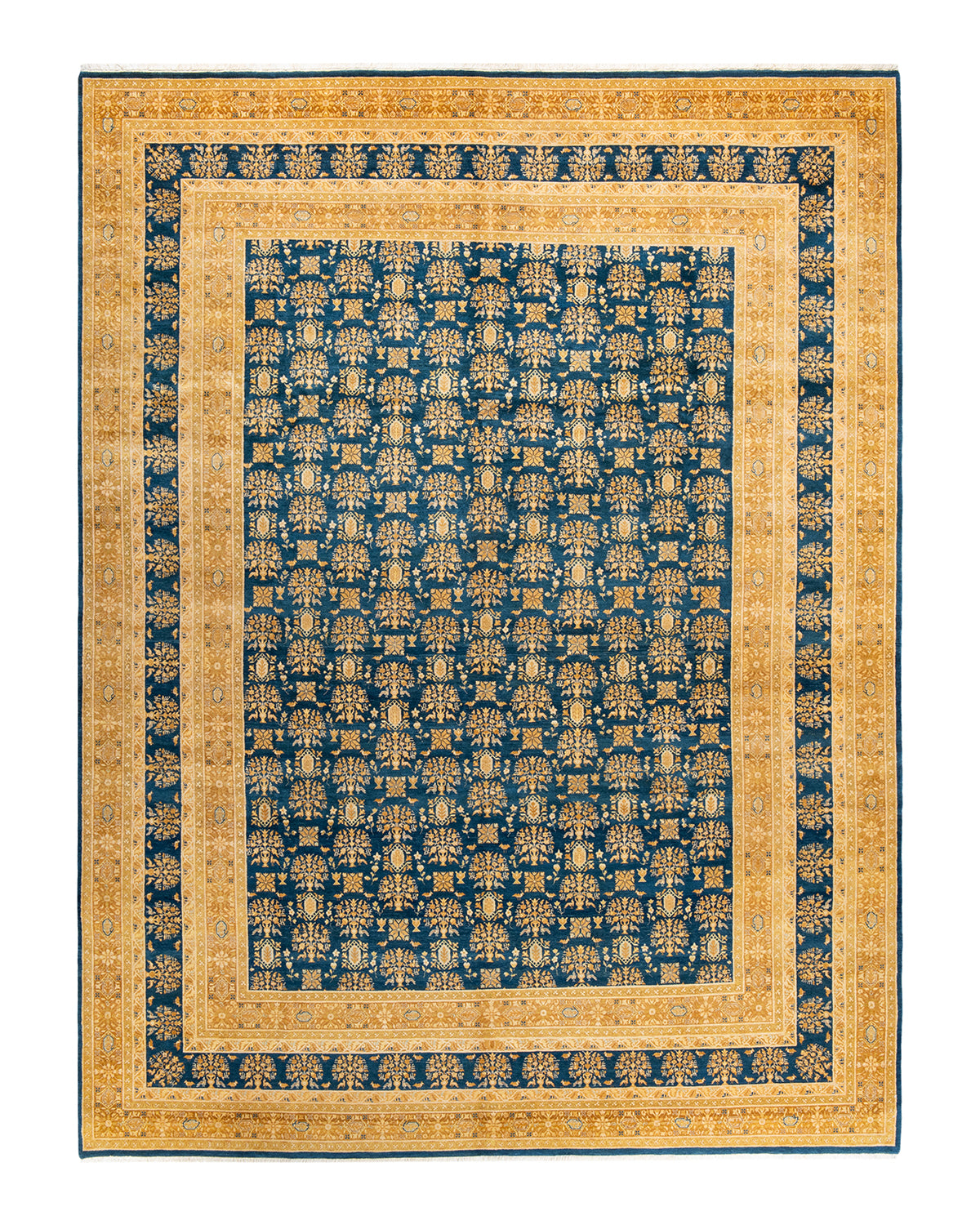 Mogul, One-of-a-Kind Hand-Knotted Area Rug - Green, 9' 1" x 12' 2"