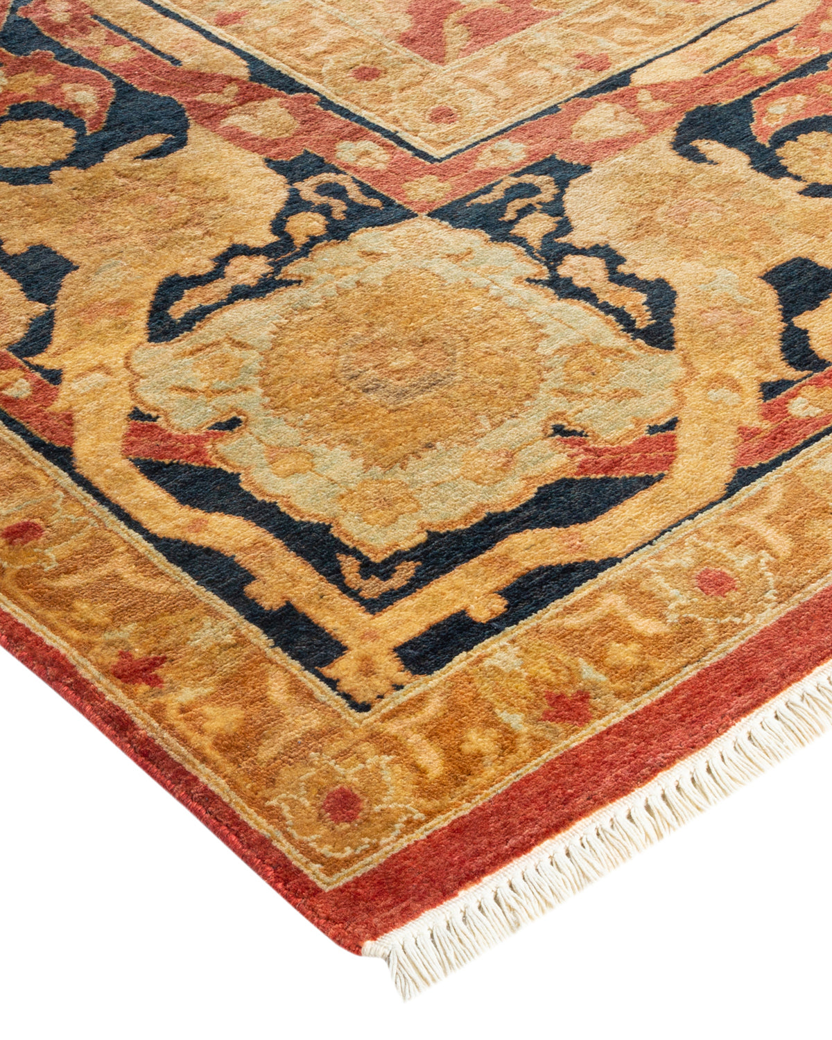 Mogul, One-of-a-Kind Hand-Knotted Area Rug - Orange, 9' 0" x 11' 10"