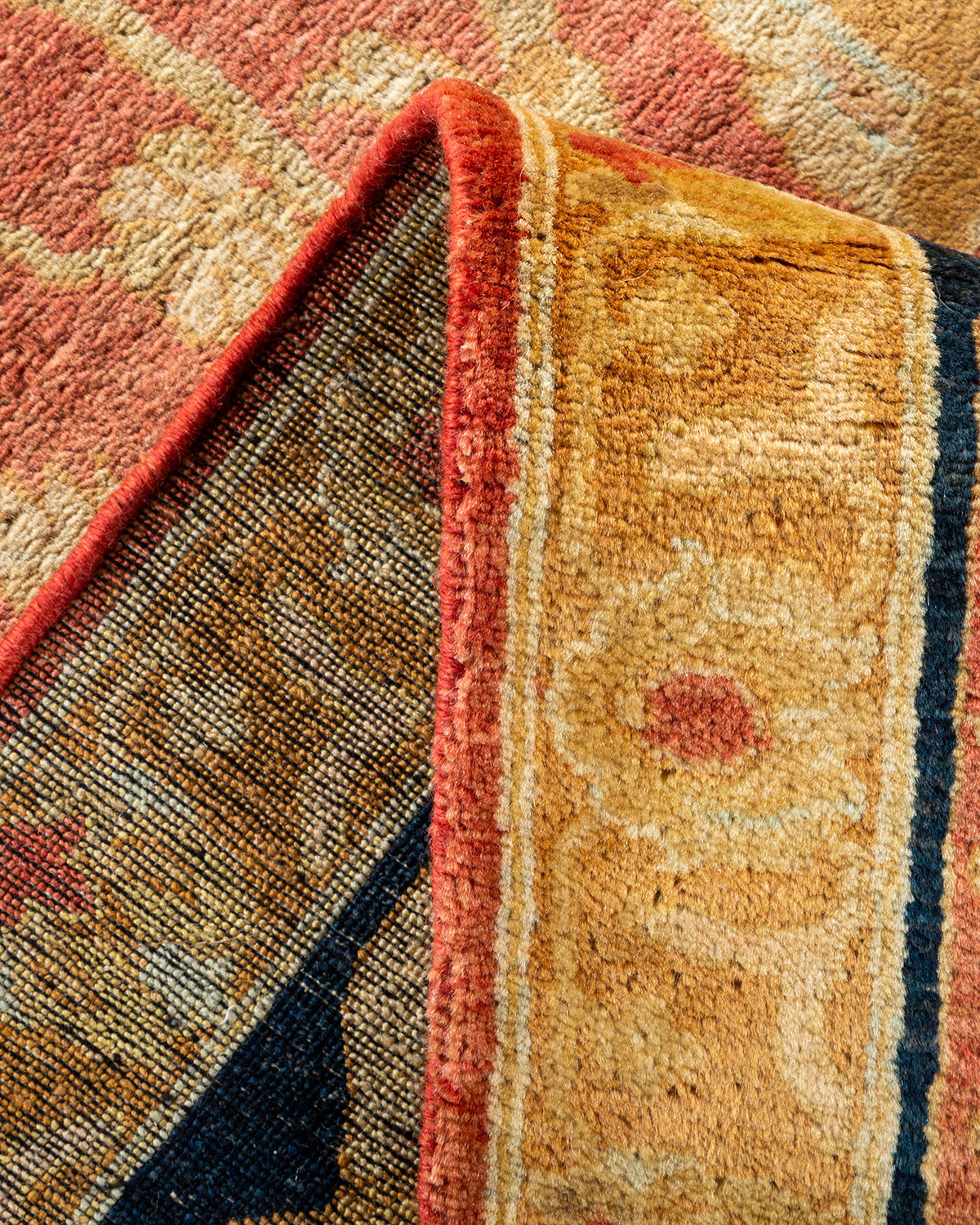 Mogul, One-of-a-Kind Hand-Knotted Area Rug - Orange, 9' 0" x 11' 10"