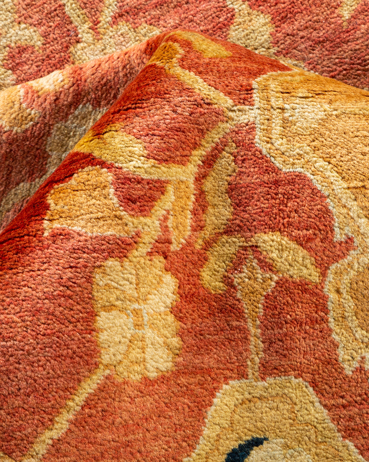 Mogul, One-of-a-Kind Hand-Knotted Area Rug - Orange, 9' 0" x 11' 10"