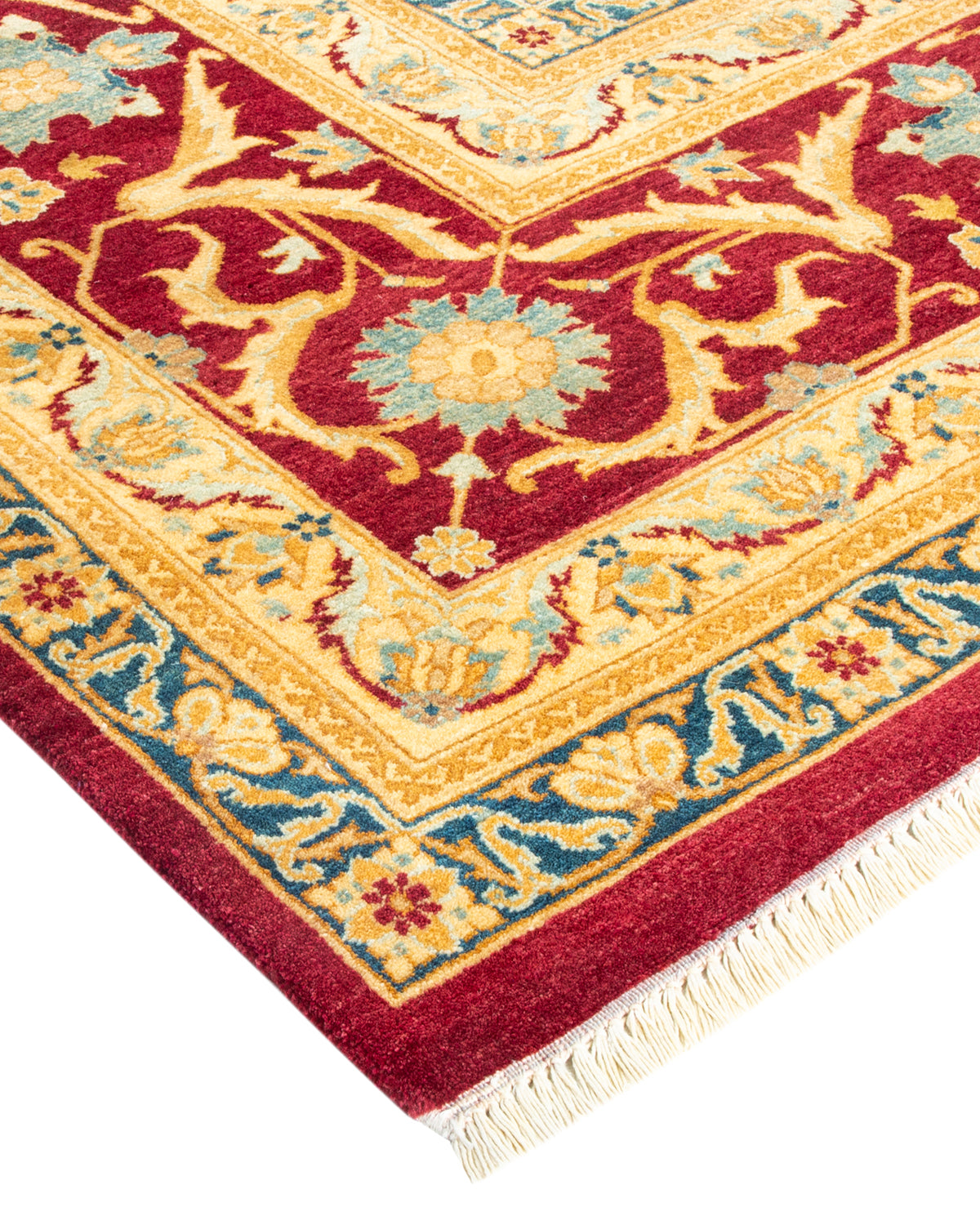 Mogul, One-of-a-Kind Hand-Knotted Area Rug - Red, 9' 0" x 12' 1"