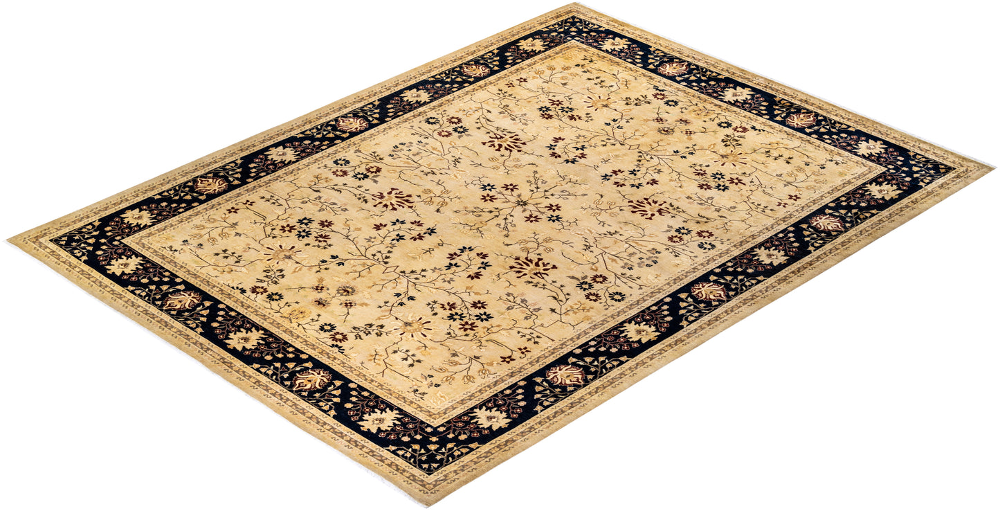 Mogul, One-of-a-Kind Hand-Knotted Area Rug - Yellow, 9' 1" x 12' 2"