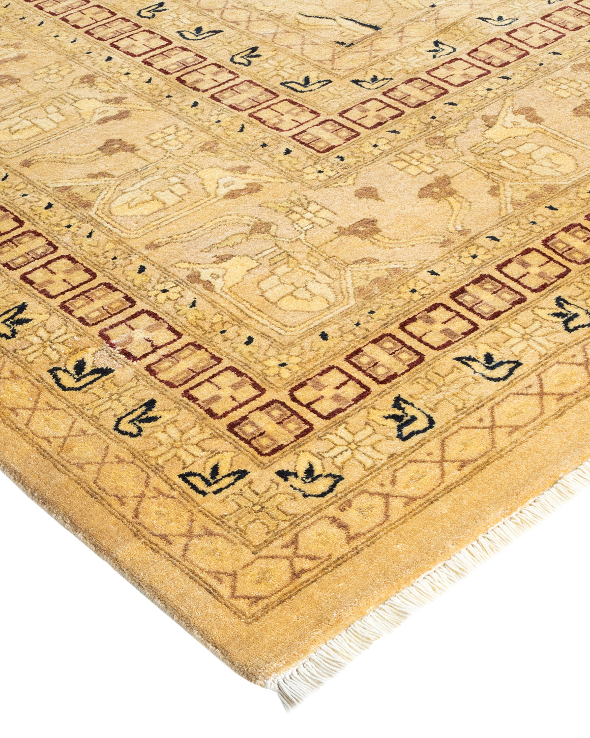 Mogul, One-of-a-Kind Hand-Knotted Area Rug - Yellow, 9' 2" x 11' 8"