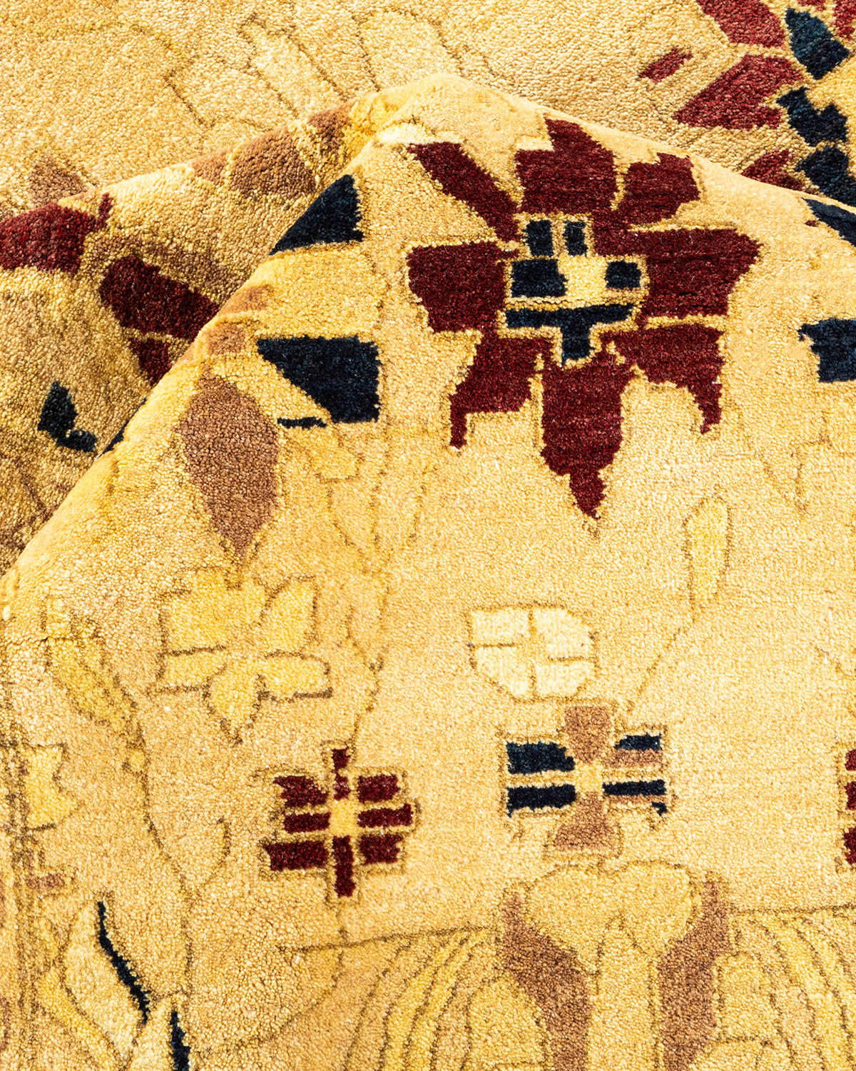 Mogul, One-of-a-Kind Hand-Knotted Area Rug - Yellow, 9' 2" x 11' 8"