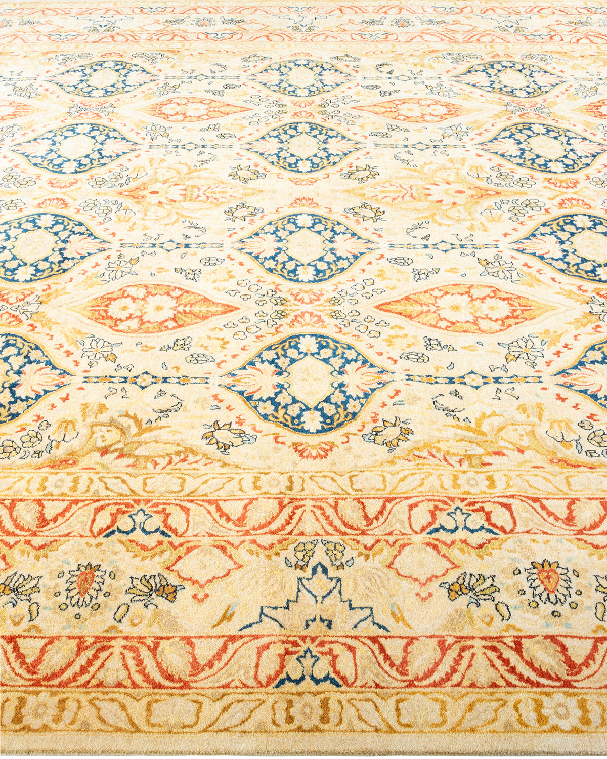 Mogul, One-of-a-Kind Hand-Knotted Area Rug - Ivory, 8' 1" x 10' 1"