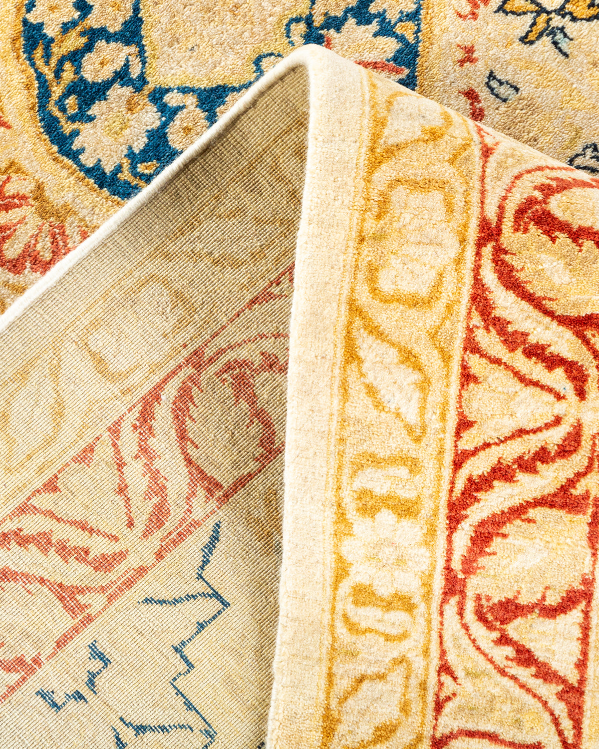 Mogul, One-of-a-Kind Hand-Knotted Area Rug - Ivory, 8' 1" x 10' 1"
