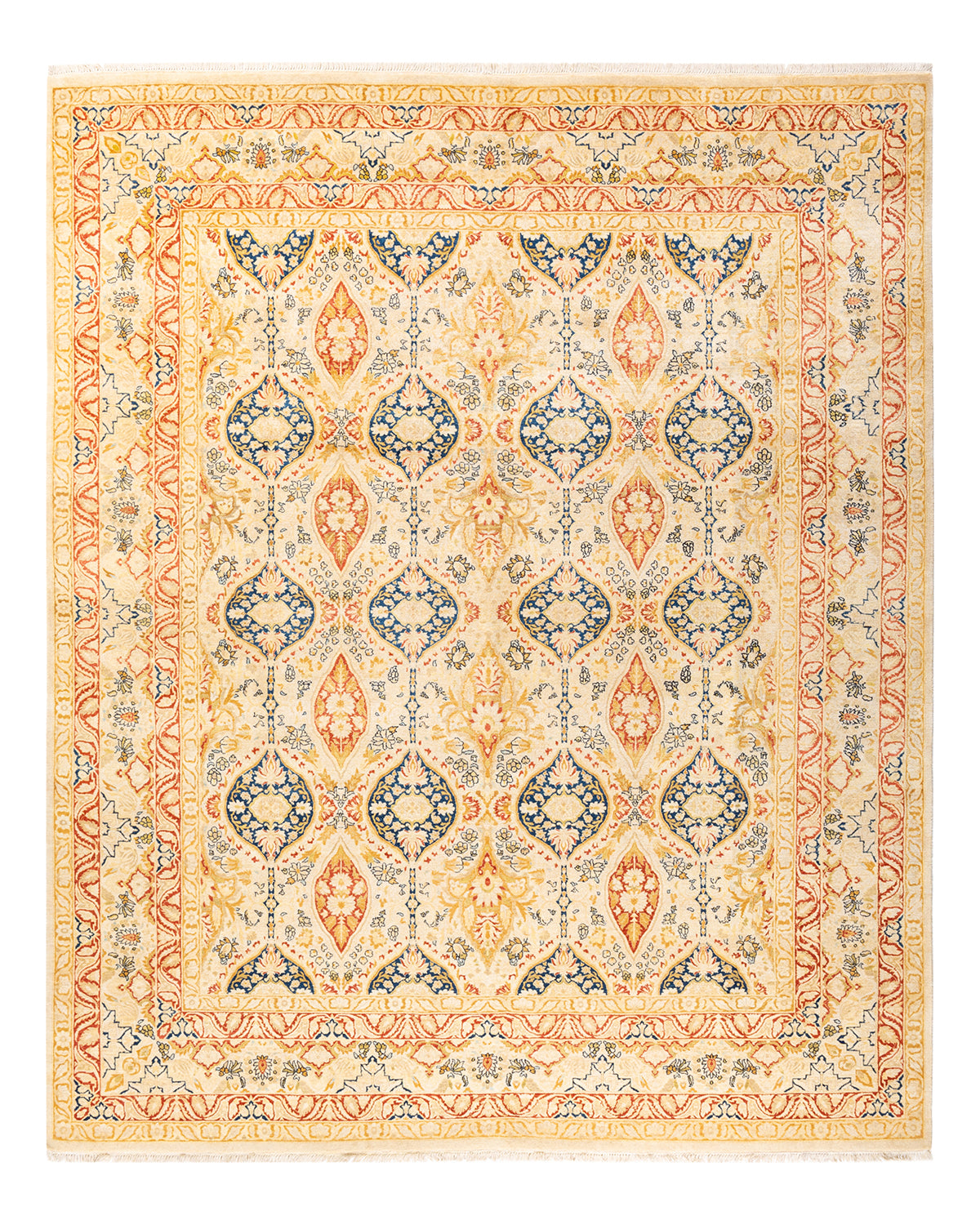 Mogul, One-of-a-Kind Hand-Knotted Area Rug - Ivory, 8' 1" x 10' 1"