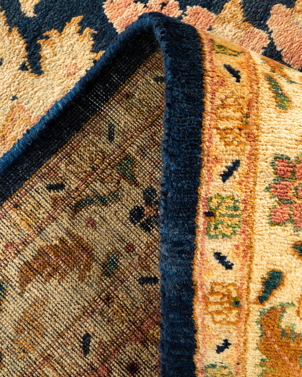 Mogul, One-of-a-Kind Hand-Knotted Area Rug - Blue, 7' 10" x 10' 1"