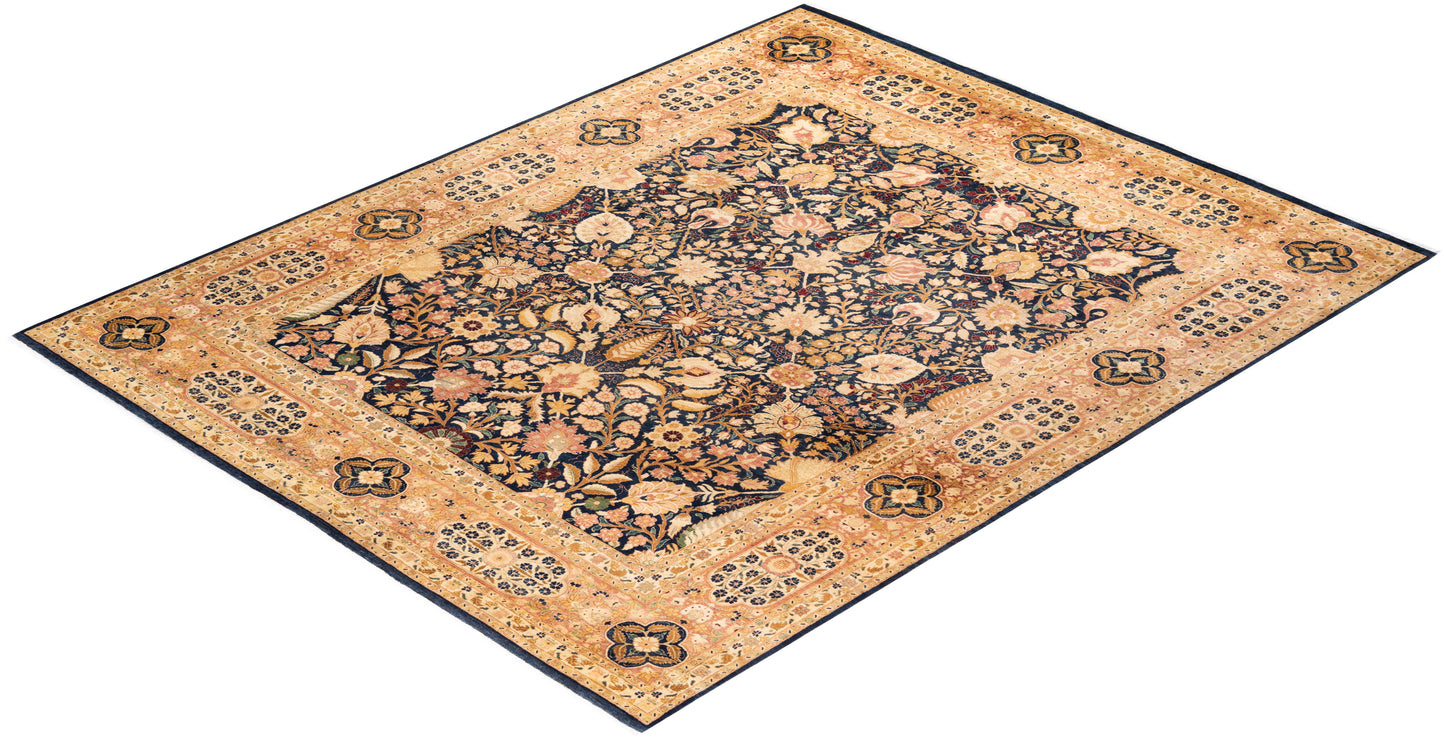 Mogul, One-of-a-Kind Hand-Knotted Area Rug - Blue, 7' 10" x 10' 1"