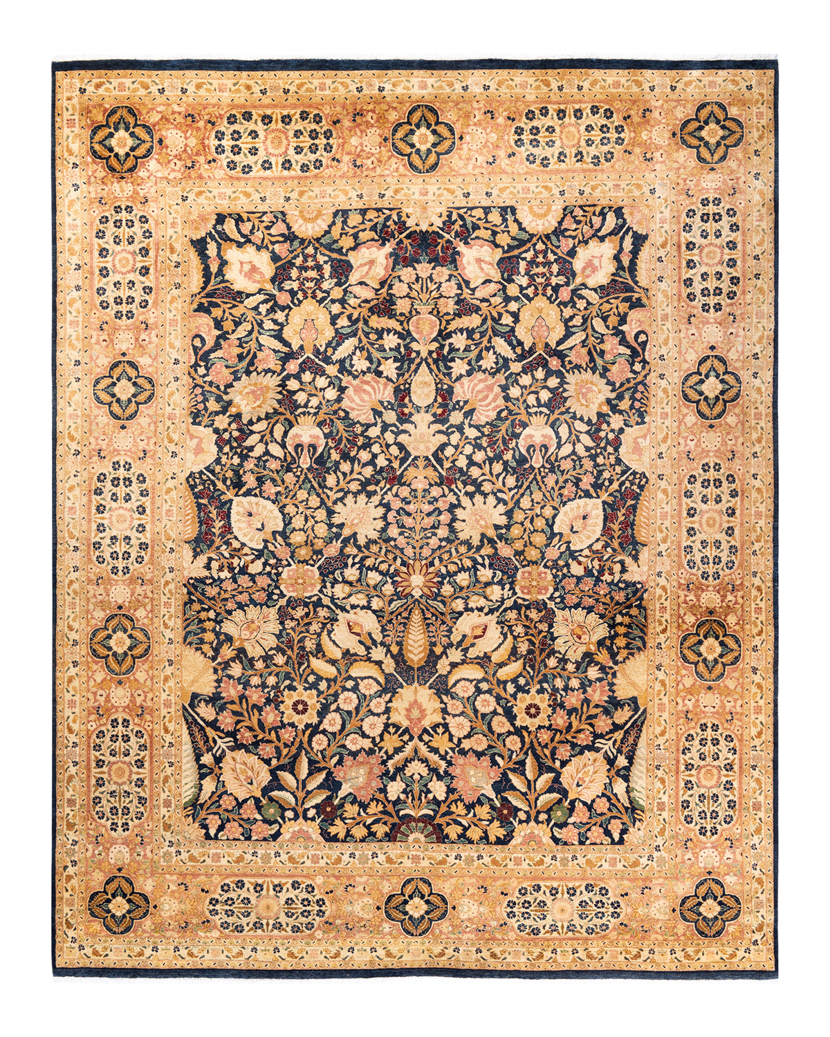 Mogul, One-of-a-Kind Hand-Knotted Area Rug - Blue, 7' 10" x 10' 1"