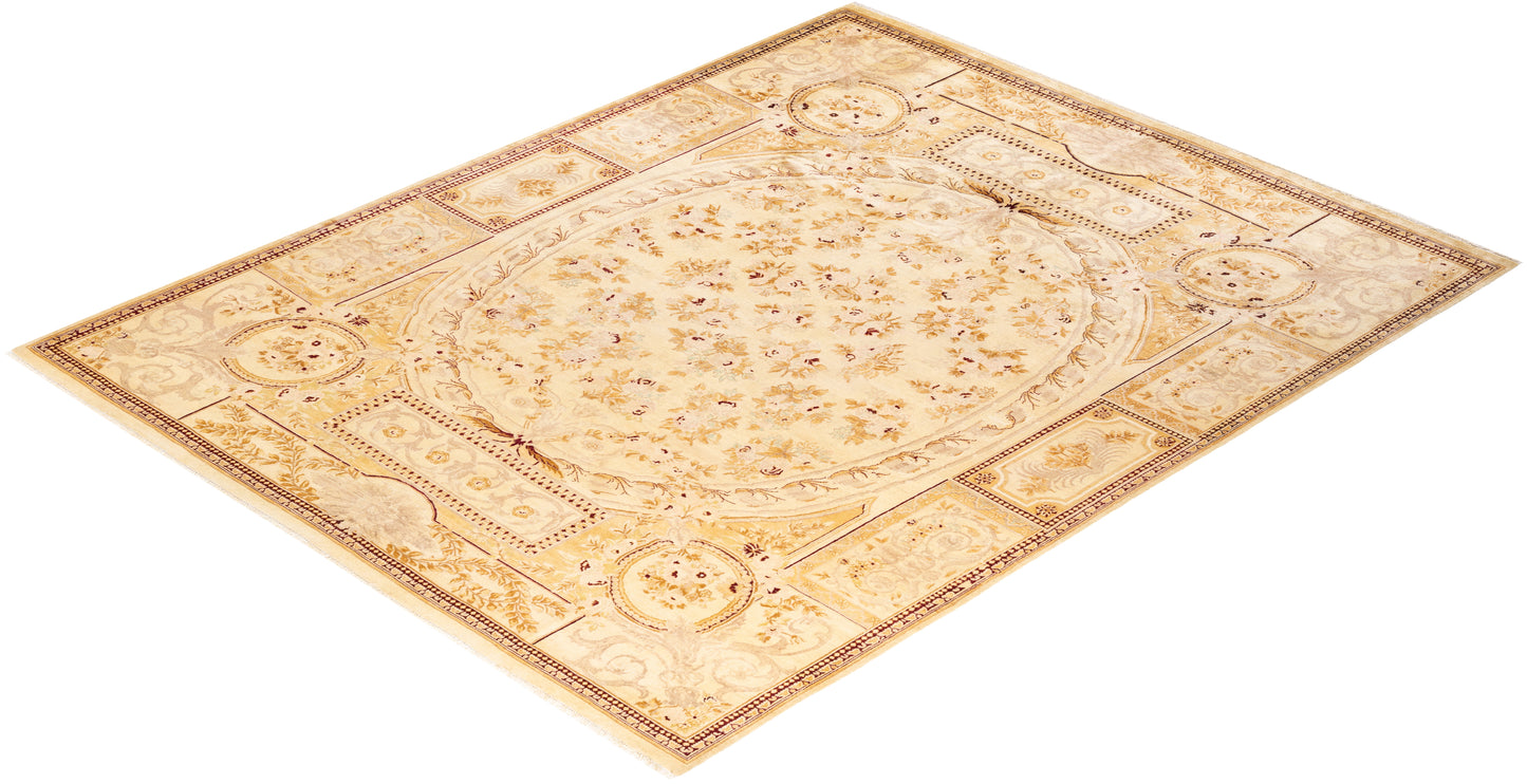 Mogul, One-of-a-Kind Hand-Knotted Area Rug - Ivory, 8' 1" x 10' 2"