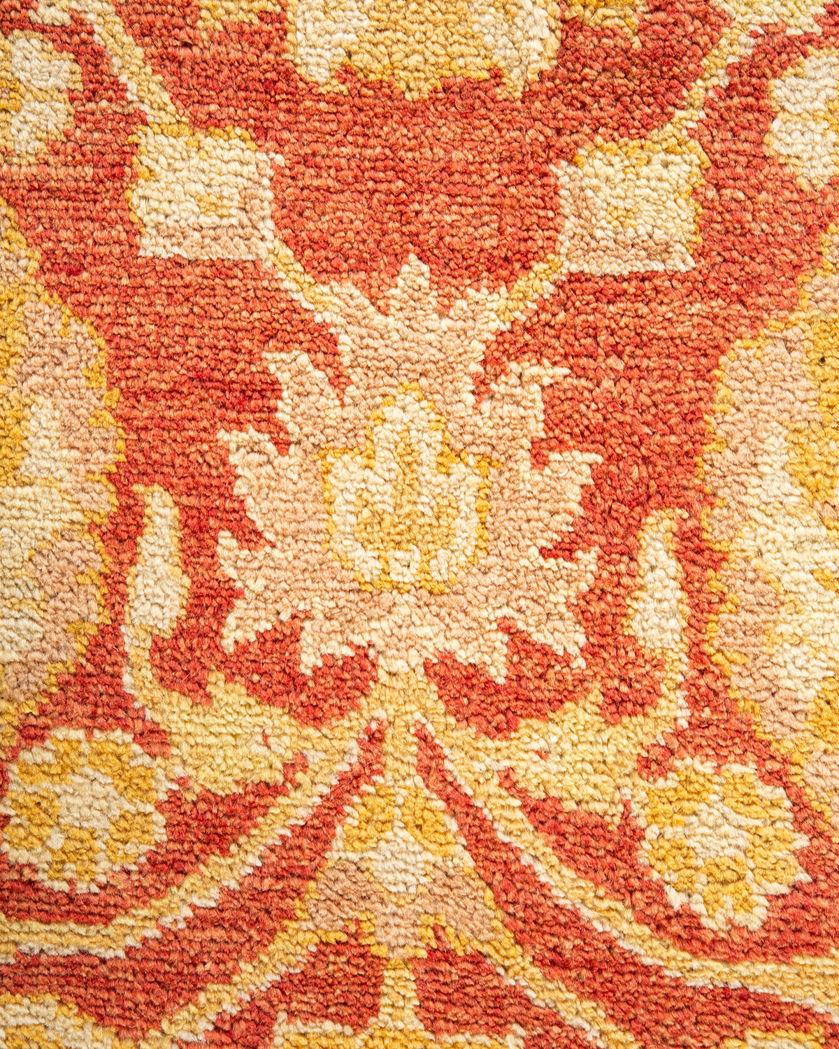 Eclectic, One-of-a-Kind Hand-Knotted Area Rug - Orange, 8' 10" x 12' 3"